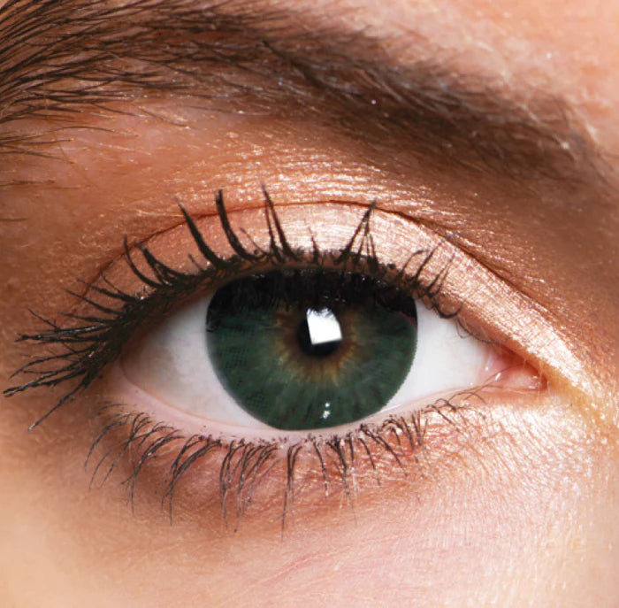 MesmerEyez Sea Green 3 Month Contact Lenses With Solution
