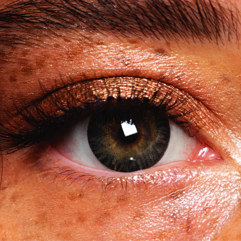 Forest Green MesmerEyez 3 Month Coloured Contact Lenses With Solution