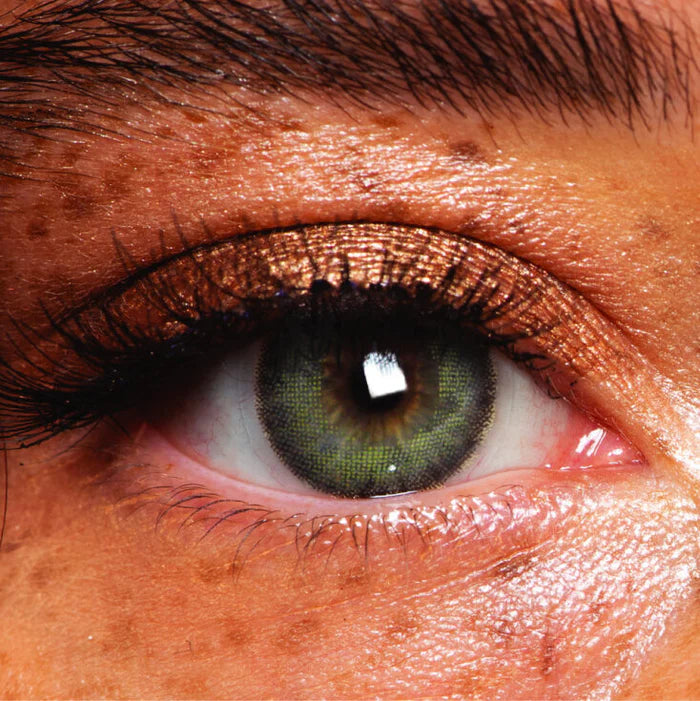 MesmerEyez Moss Green 3 Month Contact Lenses With Solution