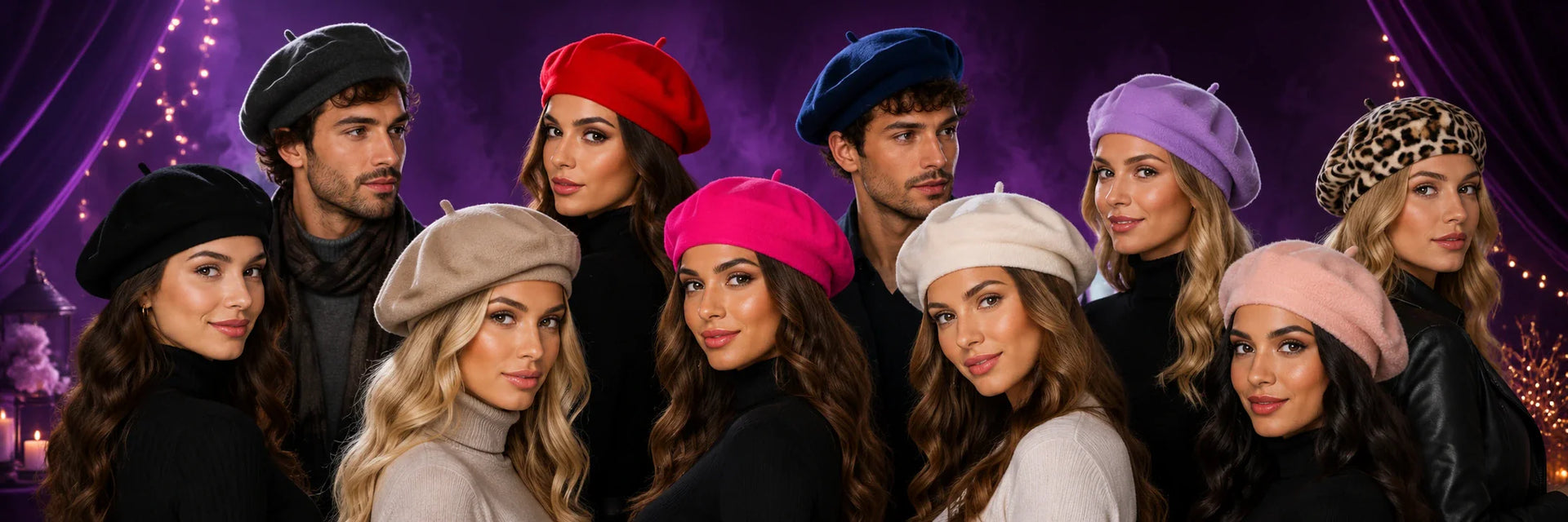 Beret hats for men and women in colourful styles | Escape Central