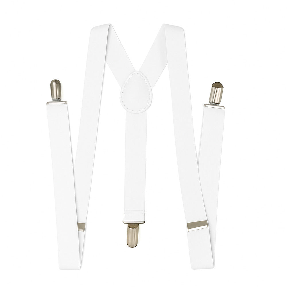 Uni-Sex Adjustable Y Back Clip-on Suspender Braces