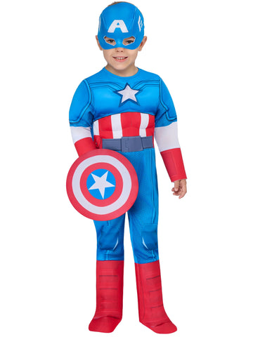 Captain America Deluxe Kid's Costume By Rubies