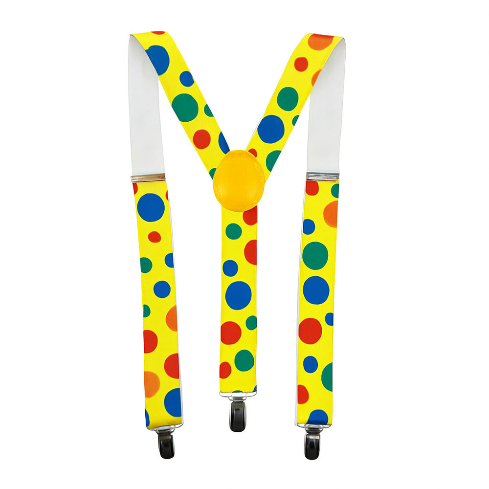 Uni-Sex Adjustable Y Back Clip-on Suspender Braces