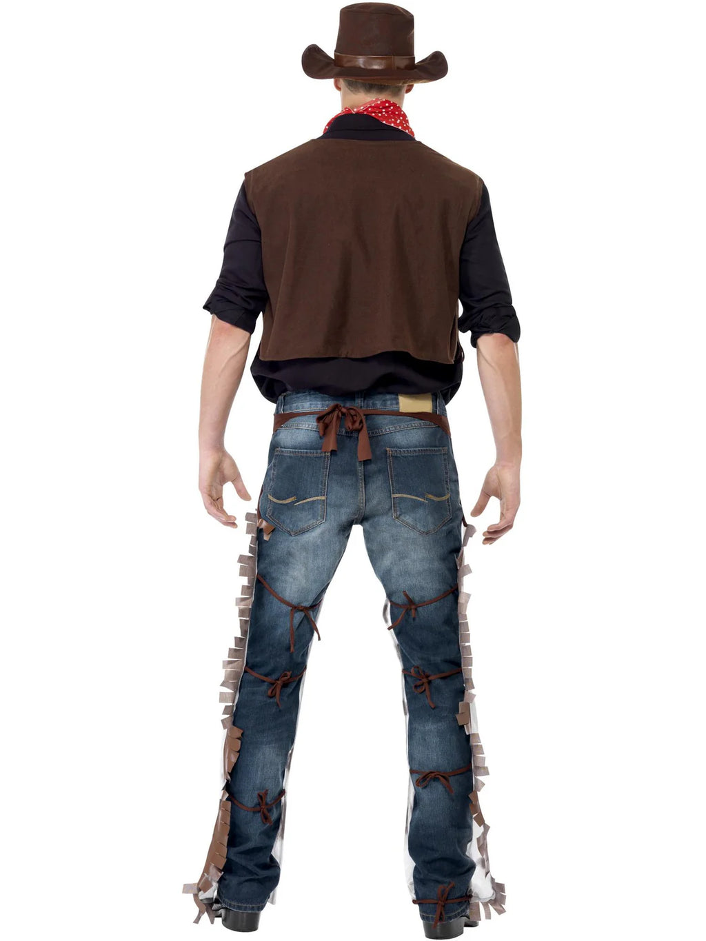 Rodeo Cowboy Costume, Brown by Smiffys