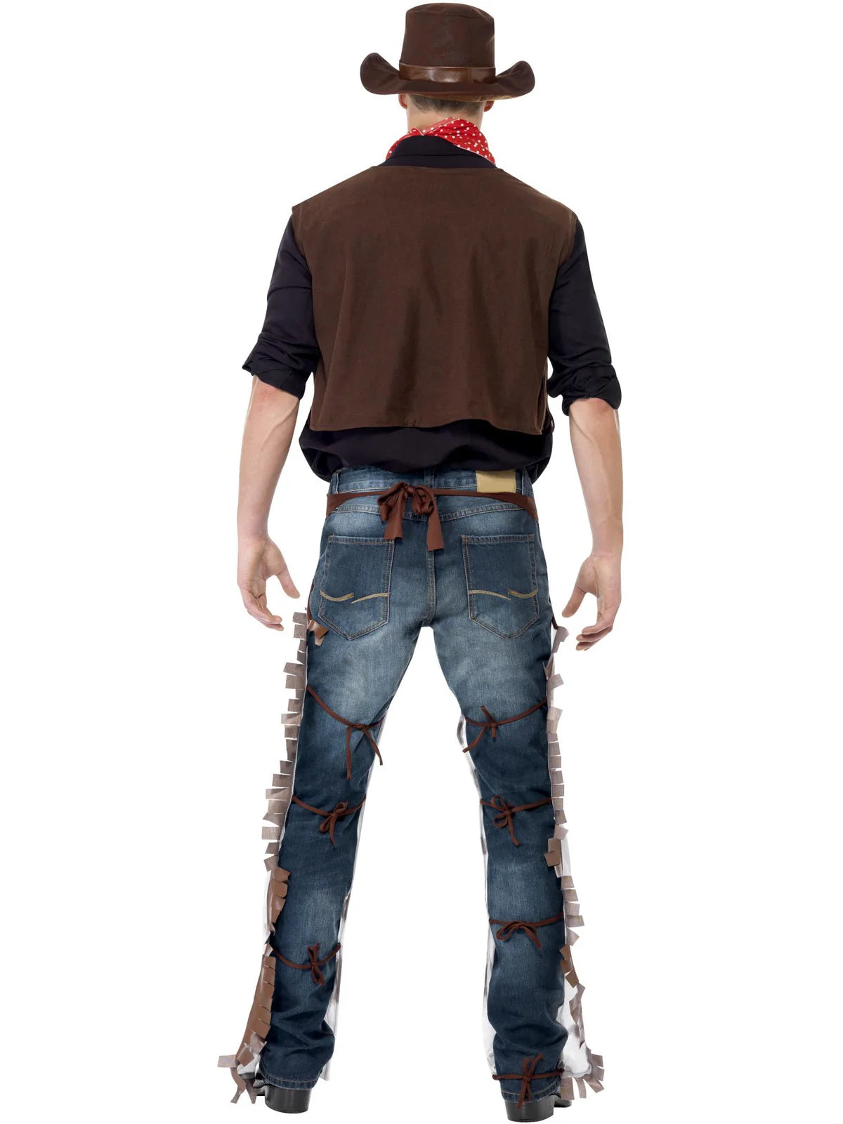 Rodeo Cowboy Costume, Brown by Smiffys