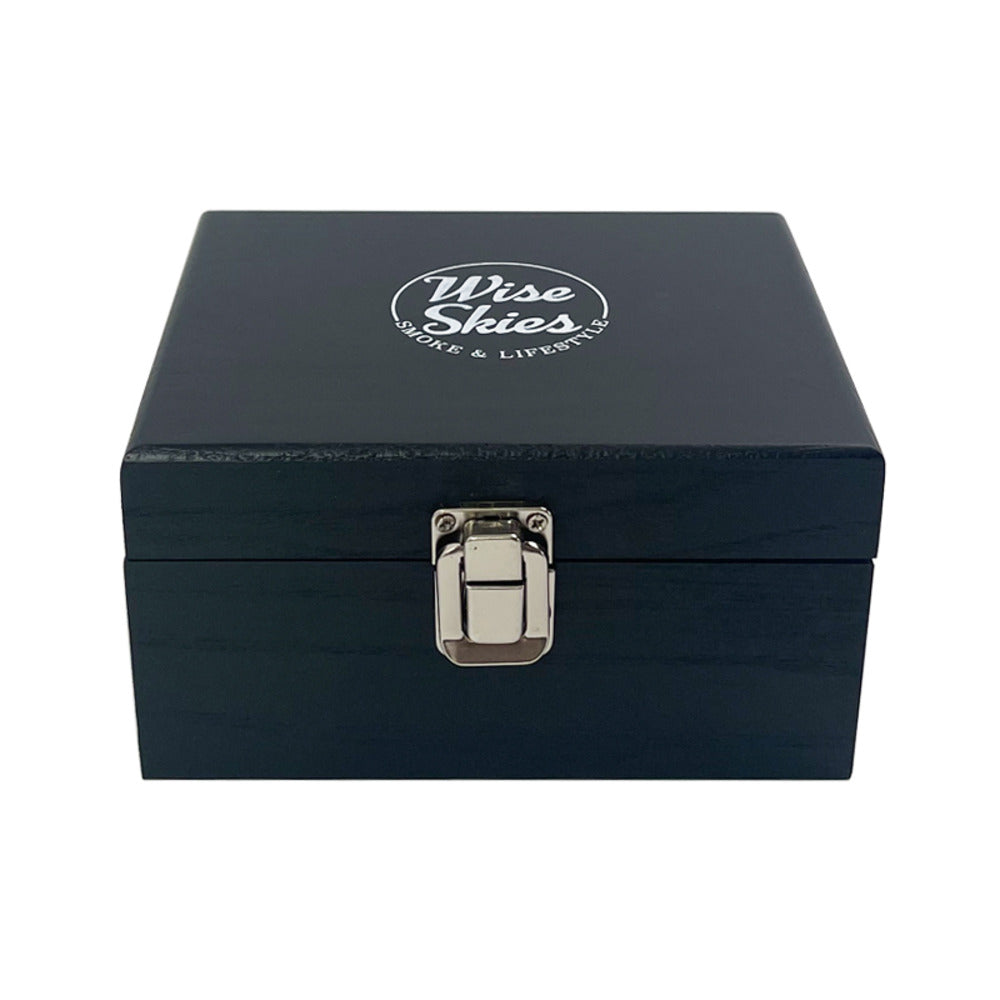 Wise Skies Mini Black Rolling Box