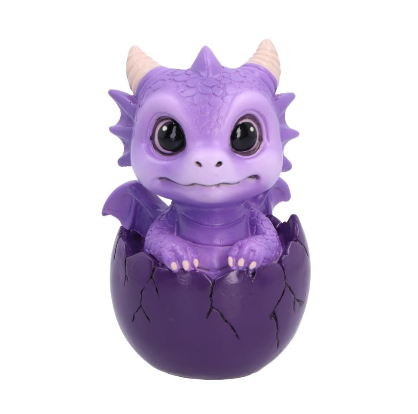 Shellbound Cute Purple Baby Dragon Figurine 8.6cm
