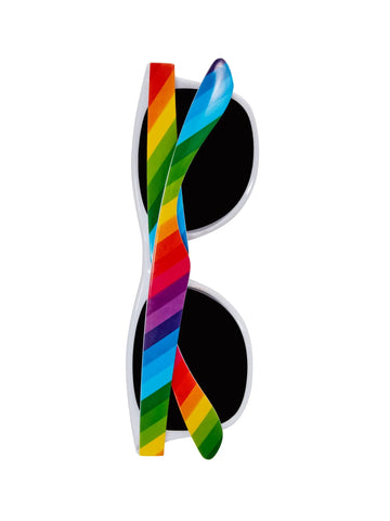 Rainbow Pride Sun Glasses By Rubies