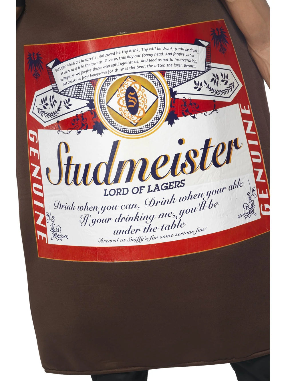 Studmeister Beer Bottle Costume, Brown