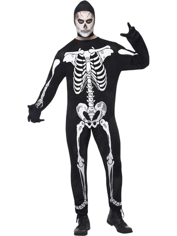 Skeleton JumpSuite Costume, Black By Rubies