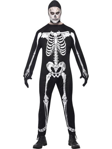 Skeleton JumpSuite Costume, Black By Rubies