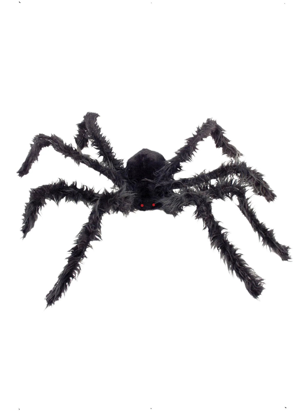Giant Hairy Spider with Light Up Eyes, Black