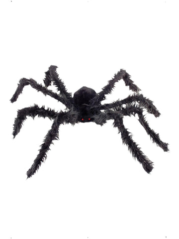 Giant Hairy Spider with Light Up Eyes, Black