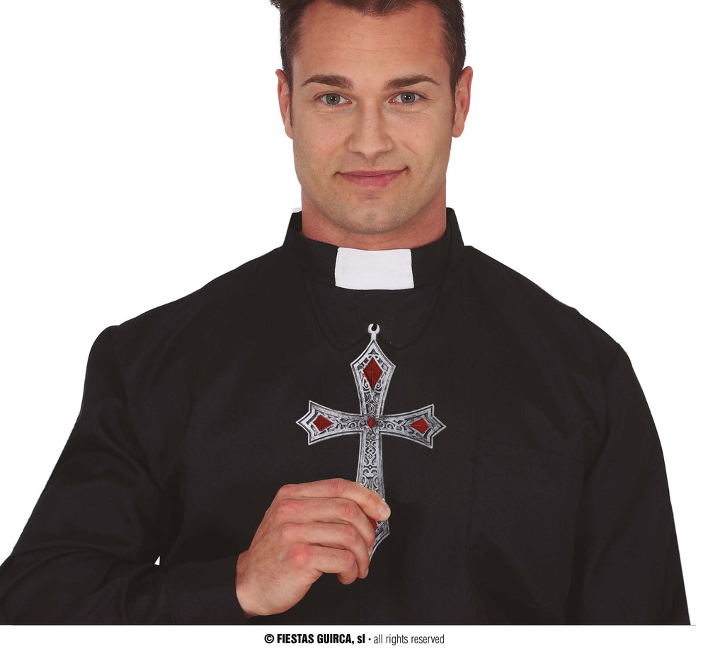 Priest Necklace Collar Cruz 21 CM