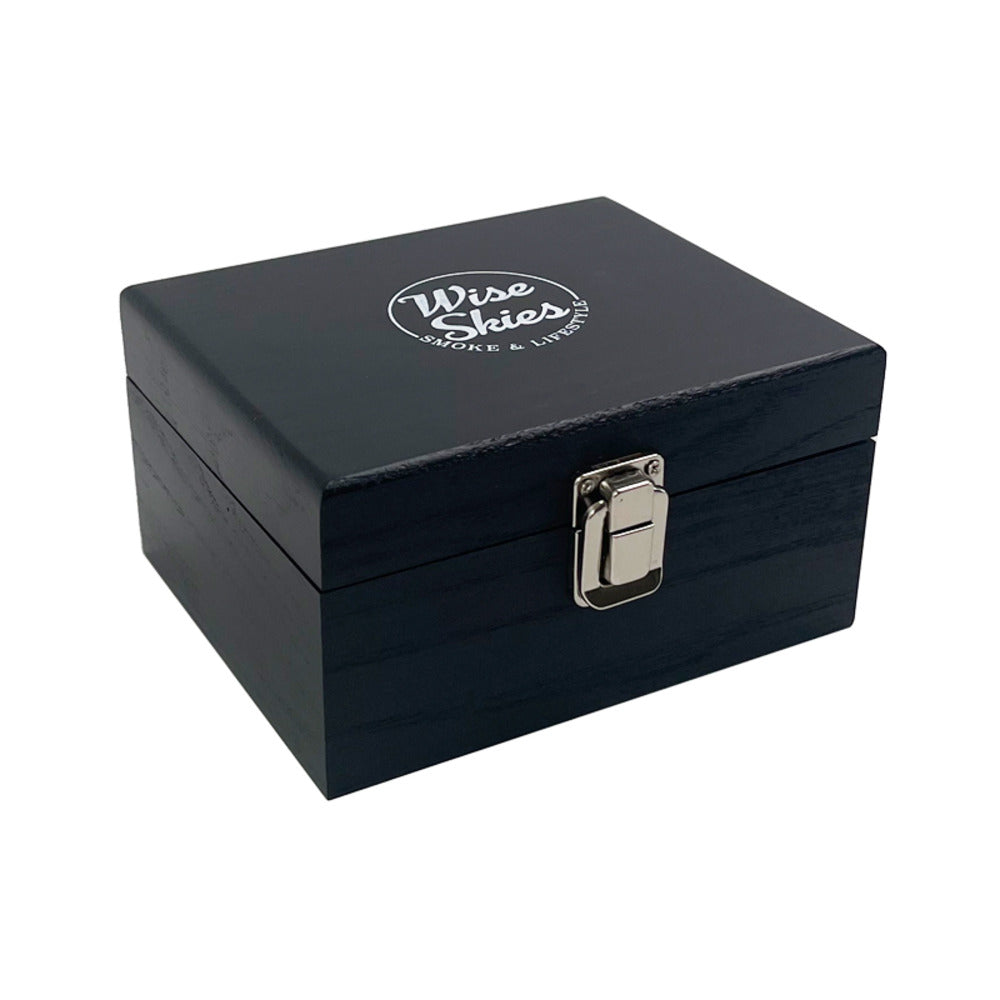 Wise Skies Mini Black Rolling Box