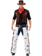 Rodeo Cowboy Costume, Brown by Smiffys