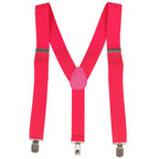 Uni-Sex Adjustable Y Back Clip-on Suspender Braces