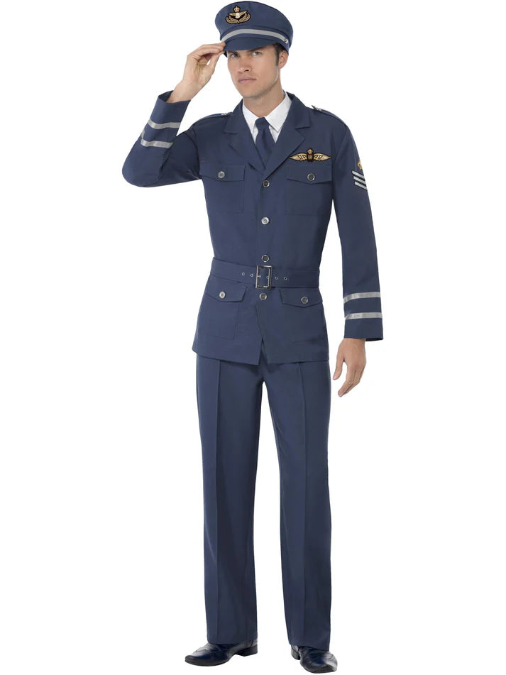 WW2 Air Force Captain Costume, by Smiffys