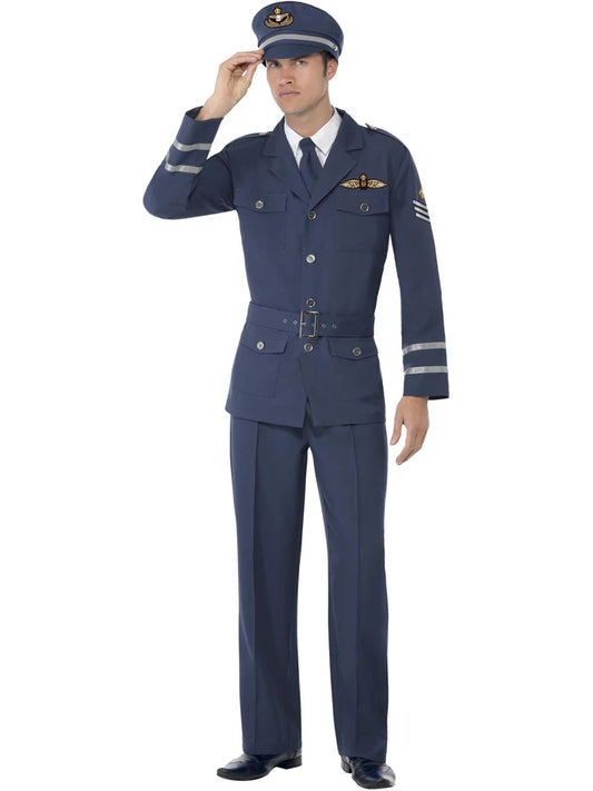 WW2 Air Force Captain Costume, by Smiffys