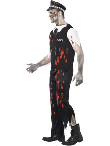 Zombie Policeman Costume, Black By Rubies