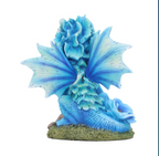 Nemesis Now Blue Poppy Flower Dragon 11cm