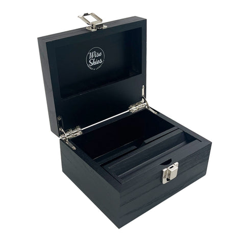 Wise Skies Mini Black Rolling Box
