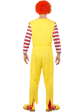 Kreepy Killer Clown Costume, Yellow & Red By Rubies