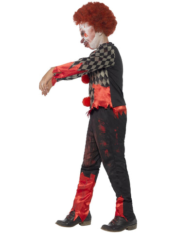 Deluxe Zombie Clown Costume, Red & Green By Rubies
