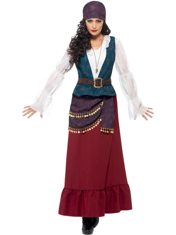 Deluxe Pirate Buccaneer Beauty Costume, Purple