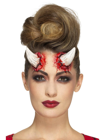 Smiffys Make-Up FX, Latex Devil Horn Prosthetics