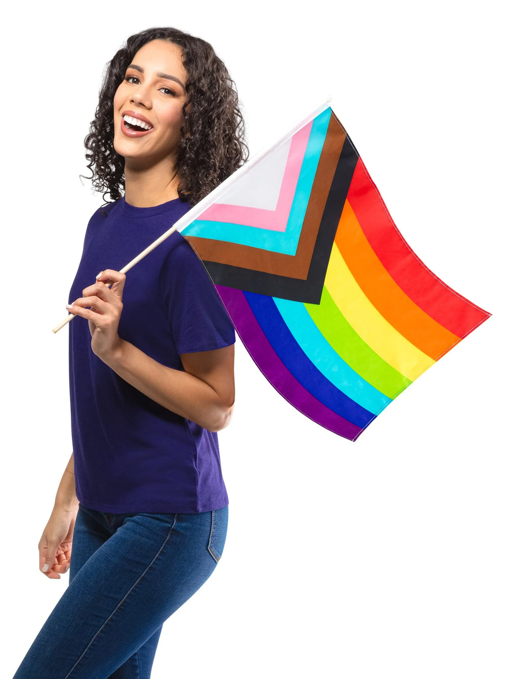 Pride - Progressive Rainbow Flag 48cm X 60cm By Rubies