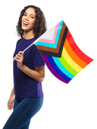 Pride - Progressive Rainbow Flag 48cm X 60cm By Rubies