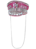 Fever Deluxe Sequin Studded Captains Hat by Smiffys