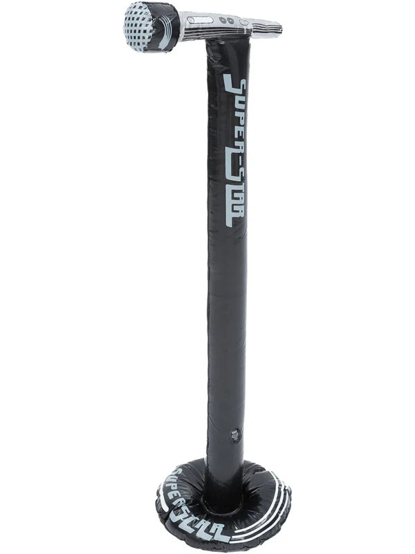 Inflatable Microphone on Stand by Smiffys