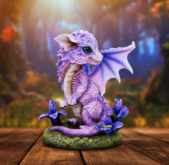 Nemesis Now Iris Flower Dragon 12cm