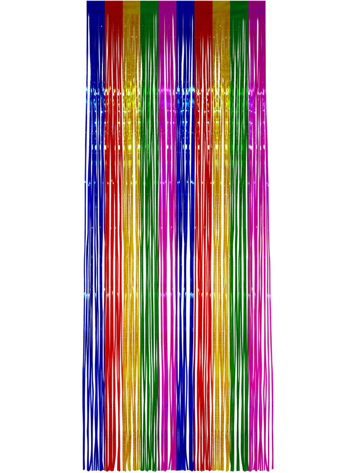 Rainbow Shimmer Curtain by Smiffys