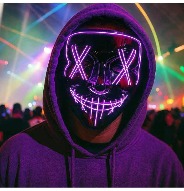 Stylex Party LED Stitches Mask, Purple