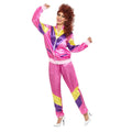Smiffys 80s Height of Fashion Shell Suit Costume, Pink Medium