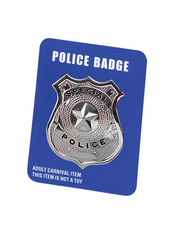 Rubies Police Badge - Metal