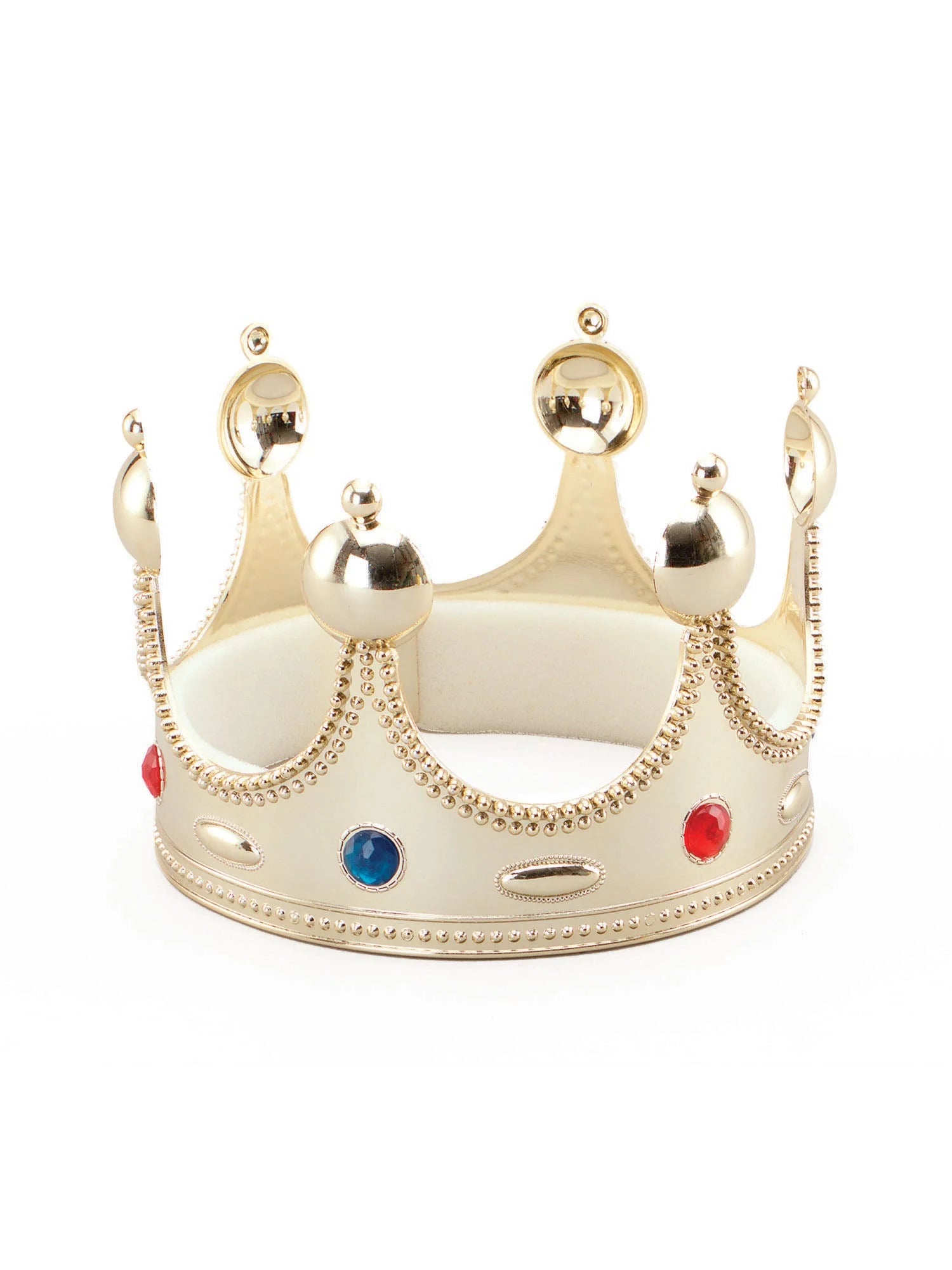 Rubies King Crown Gold Fancy Dress Accessory