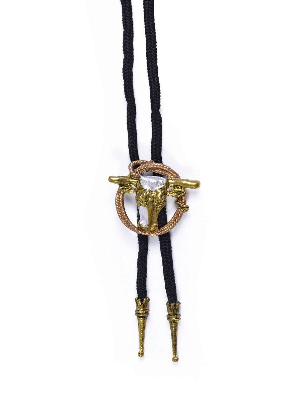 Rubies Cowboy Bootlace Tie Steer & Rope
