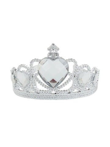 Rubies Clear Stone Silver Plastic Tiara