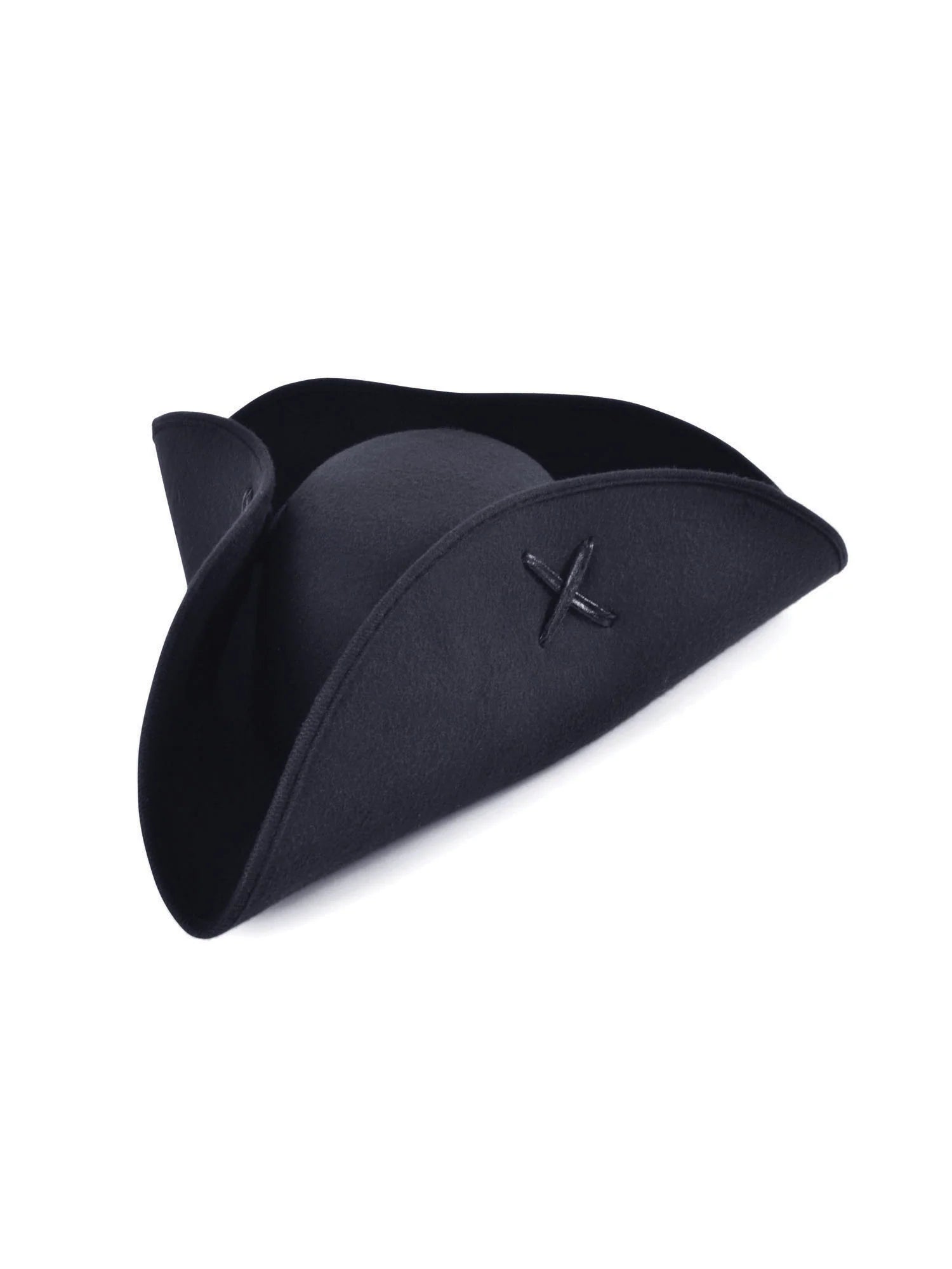 Rubies Pirate Tricorn Black Wool Felt