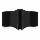 Women’s Black Lace-Up Corset Waist Belt