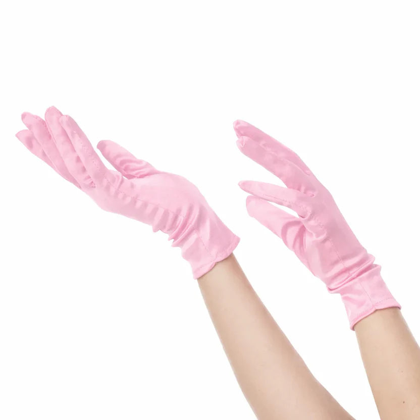 Women's Short Satin Gloves