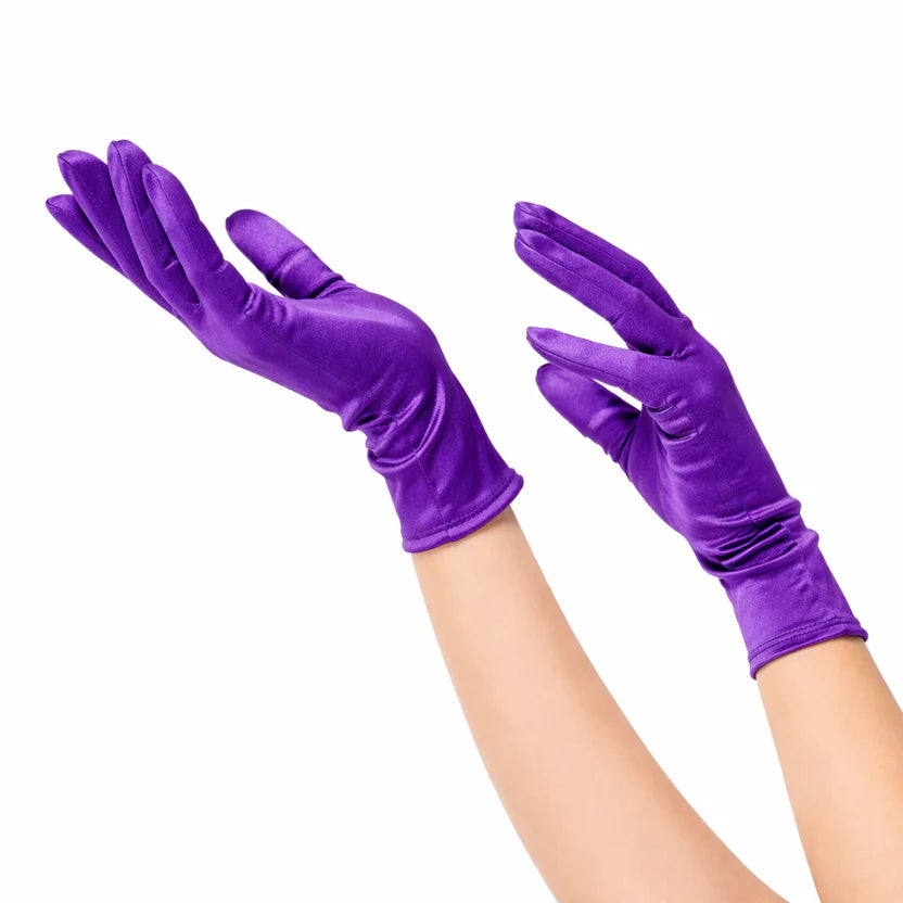 Women's Short Satin Gloves