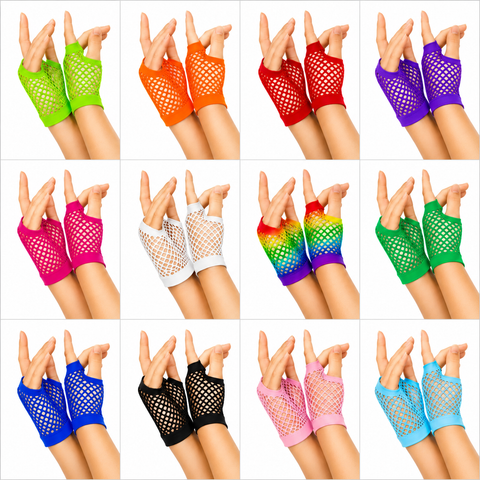 Short Fishnet Gloves