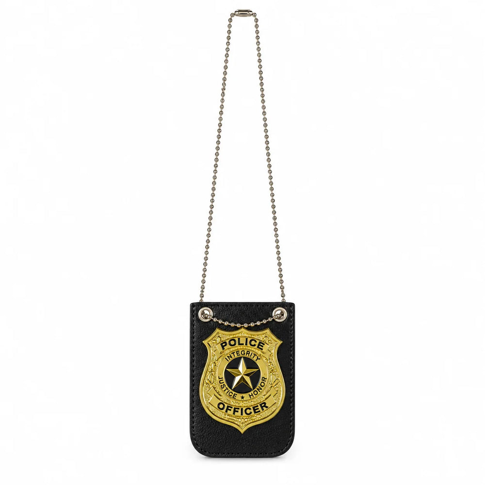 Gold Deluxe Police Badge