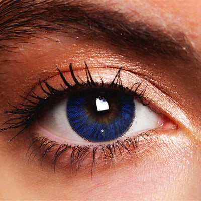 MesmerEyez Misty Blue 3 Month Contact Lenses With Solution