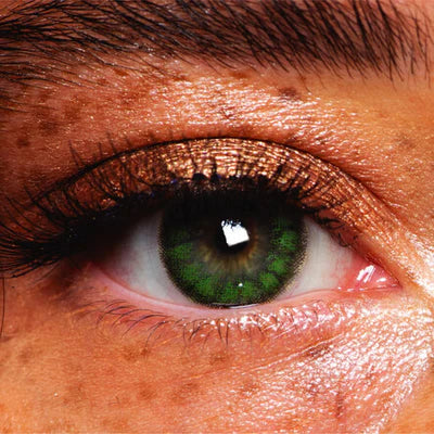 MesmerEyez Regents Green 3 Month Contact Lenses With Solution